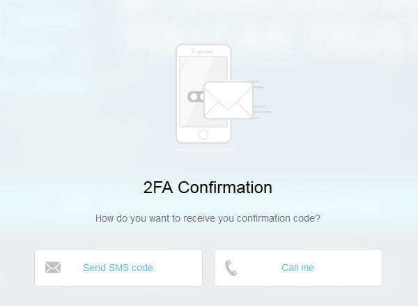 confirmation 2FA on the cex.io registration