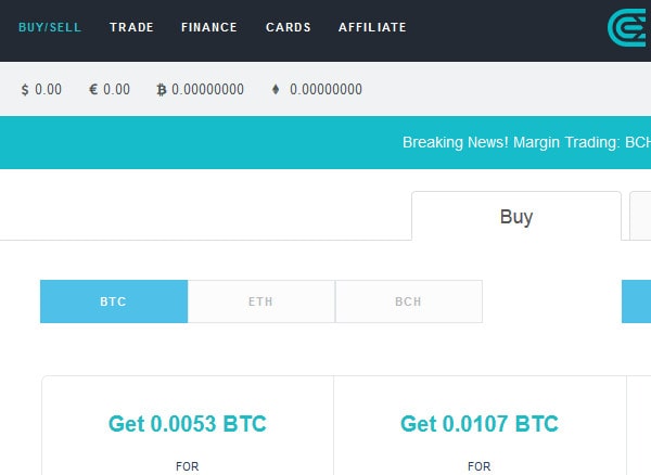 buy and sell option on cex.io